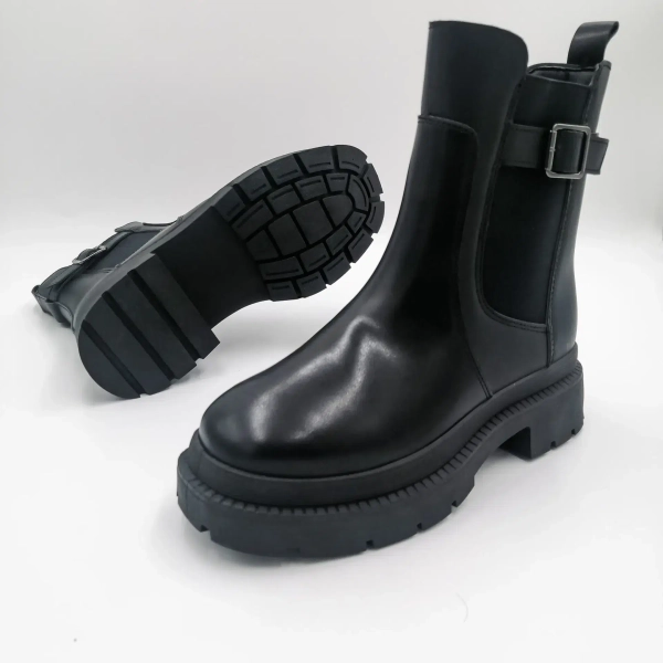 Bottes à plateforme style Chelsea avec fermeture éclair pour femmes, nouvelle collection
